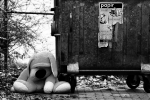 Next to dustbin